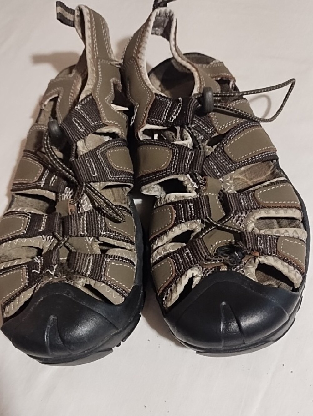 Skechers Olive Brown Mens Closed-Toe Sport Sandals Size 9 Good Condition. - Picture 6 of 9